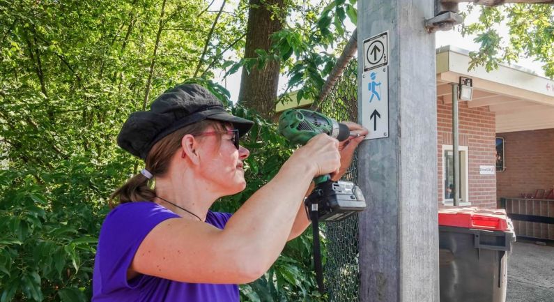 Wandelroutes Dalen zijn voorzien van routepaaltjes