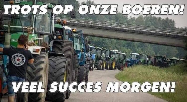 Inwoners gemeente Coevorden betuigen steun aan boeren