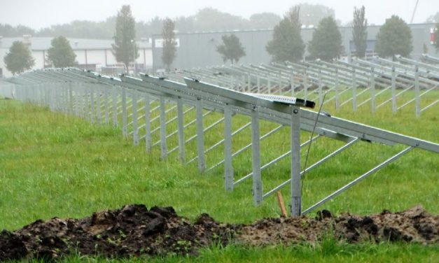 Werk aan realisering zonneakker vordert gestaag