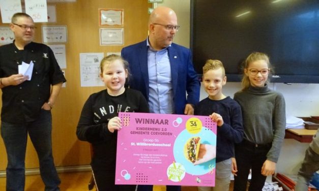 Groep 5b van Willibrordusschool wint Kindermenu 2.0