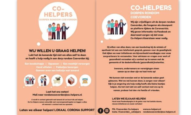 Folders Rondom Coevorden Co-Helpers worden verspreid