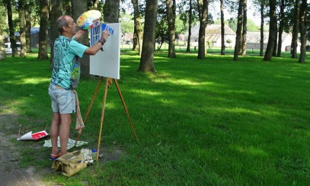 Kunstenaars aan het werk in Aalden en omgeving