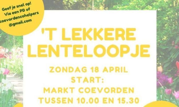 Lenteloopje op zondag 18 april (update)