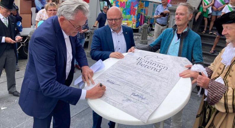 Wandelaars verwelkomd in Groningen