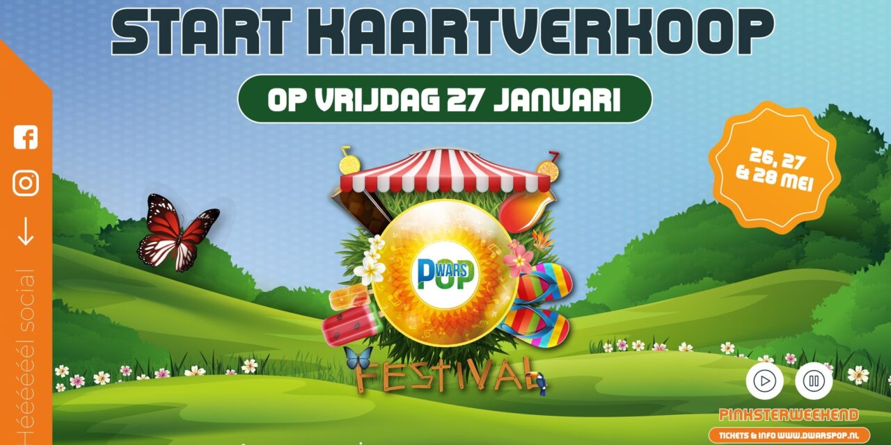 Voorverkoop Dwarspop gestart