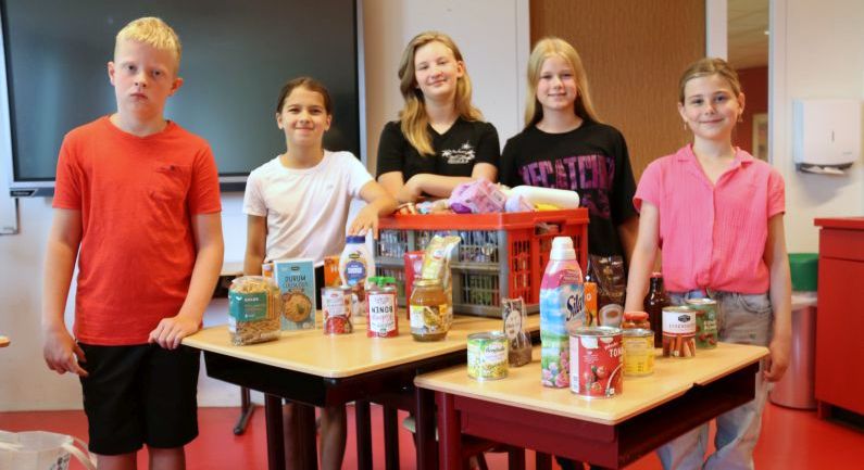 Leerlingen Parkschool in actie voor de Voedselbank