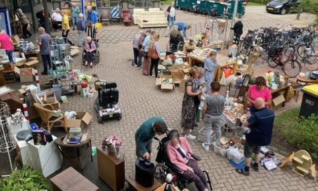 Markt De Schutse: niet zomers, maar wel gezellig