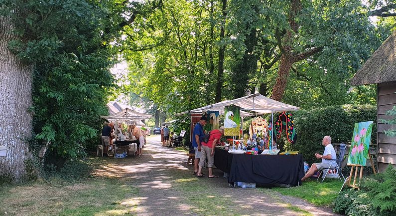 Kunstmarkt Wezup op zondag 13 augustus