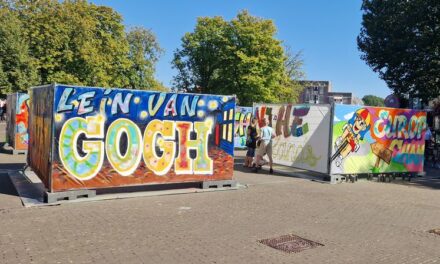 Fraaie graffitikunst in teken van Van Gogh en EK Wielrennen