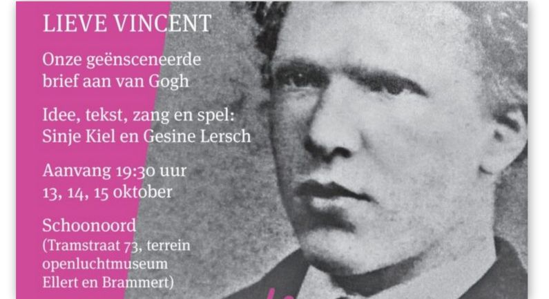 Bijzondere voorstelling ‘Lieve Vincent’ in Openluchtmuseum Ellert en Brammert