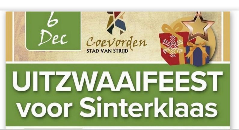 Uitzwaaifeest voor Sinterklaas en verwelkoming Kerstman