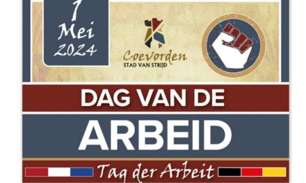 Dag van de Arbeid/Tag der Arbeit in centrum Coevorden