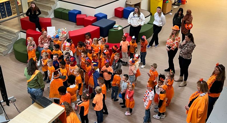 Brede School kleurde vandaag oranje