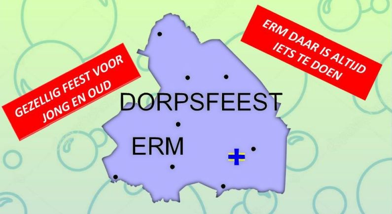 Erm houdt Dorpsfeest op zaterdag 15 juni