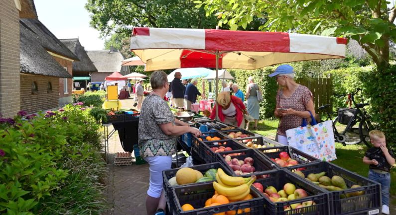 Elke dinsdag in juli en augustus weekmarkt in Gees