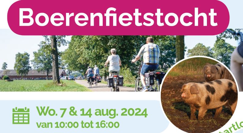 Boerenfietstocht op woensdag 14 augustus