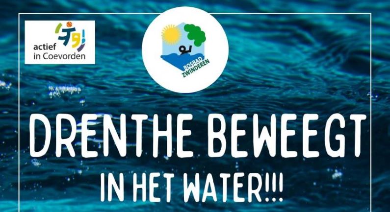 ‘Drenthe beweegt in het water’ in Bosbad Zwinderen