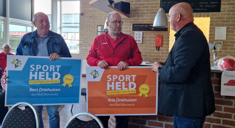 Arie en Bert Driehuizen van Korvesta benoemd tot sporthelden