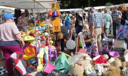 Rommelmarkt en bazaar bij Dorpskerk Sleen