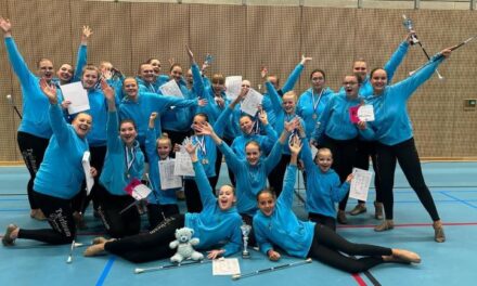 Twirlteam Dynamix op weg naar provinciaal kampioenschap