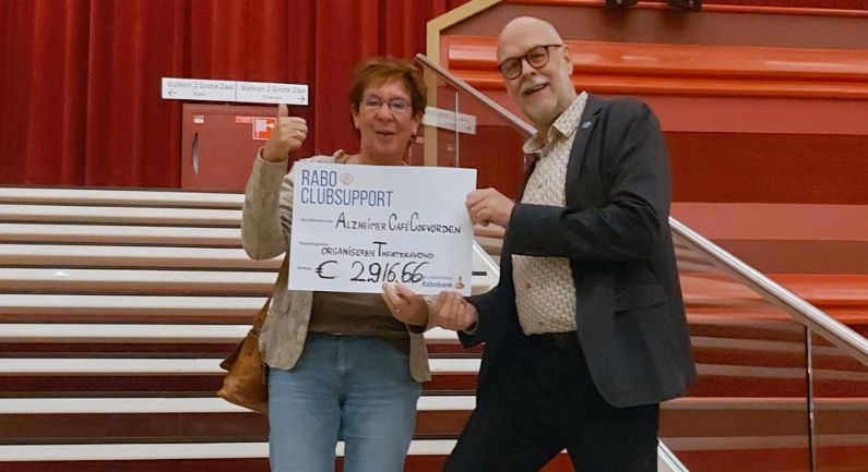 Geweldige steun voor Alzheimercafé Coevorden vanuit Rabo ClubSupport