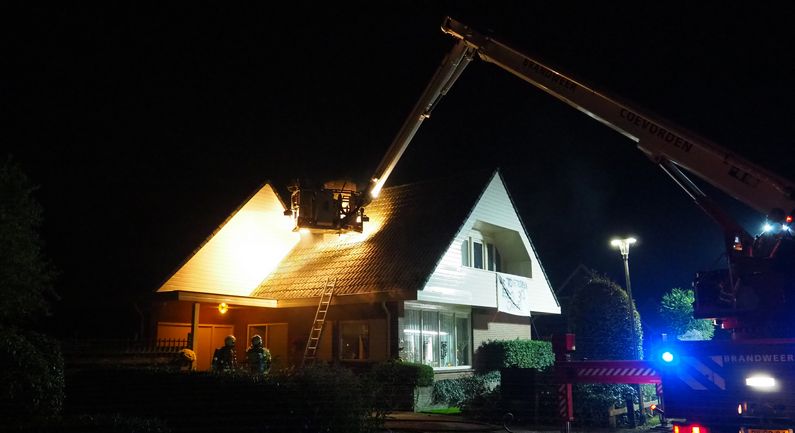 Brand in woning in Wachtum