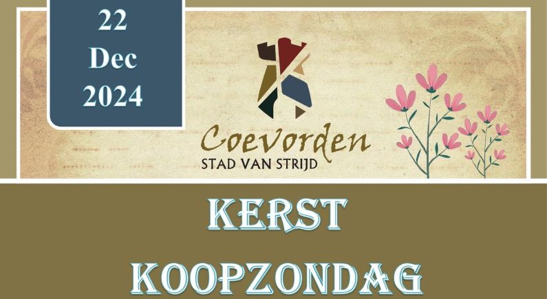 Koopzondag op 22 december