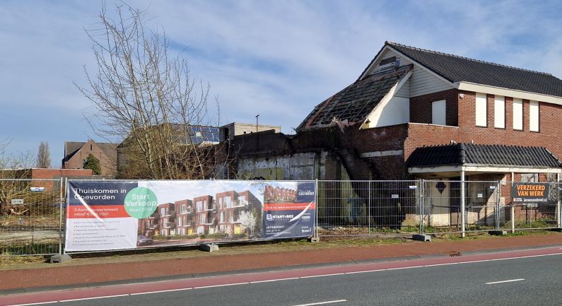 Sloop om plaats te maken voor woningen