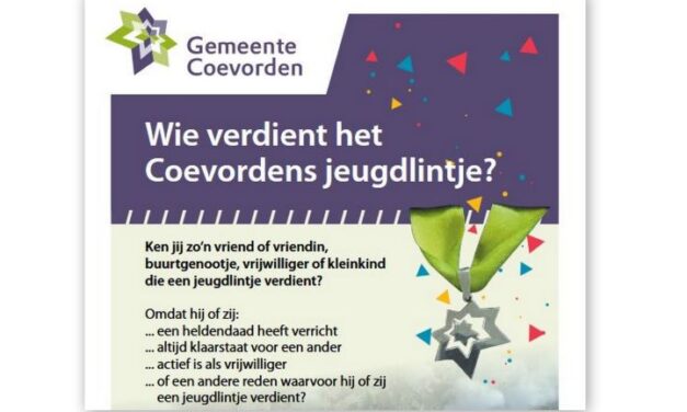 Nominaties voor jeugdlintjes welkom