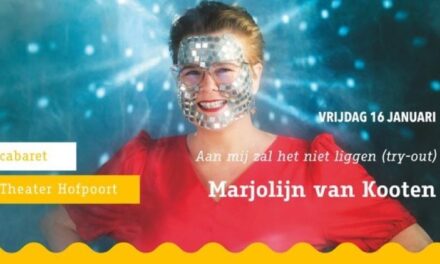 Marjolijn van Kooten komt met cabaret naar Theater Hofpoort